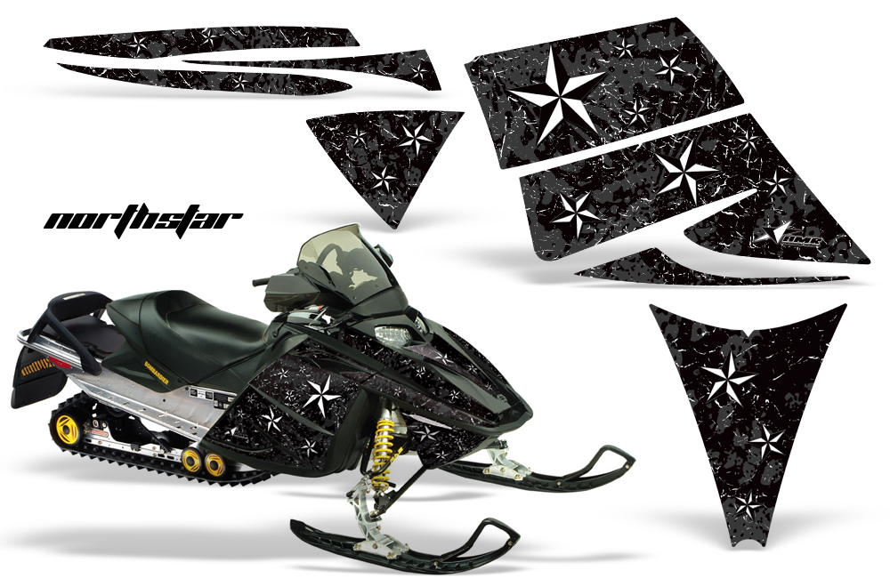 Ski-Doo Rev Graphics Kit NORTHSTAR Black